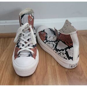 Converse Chunky Glam Snakeskin Sneakers 9
